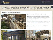 Tablet Screenshot of hollyspringsbuilders.com